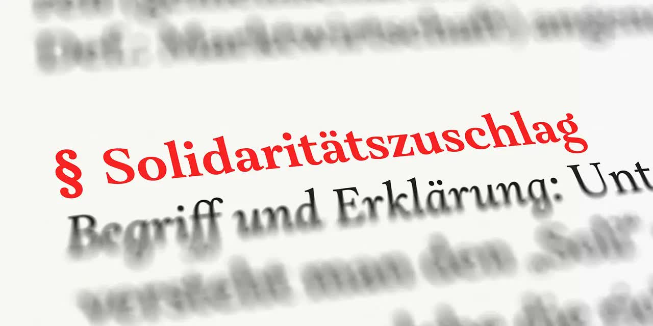 Am Solidaritätszuschlag wird nicht gerüttelt